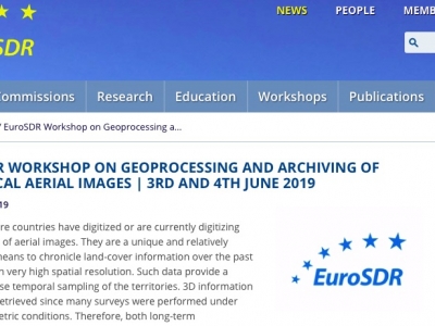 EuroSDR workshop on geoprocessing and archiving of historical aerial images in Saint Mandé 3-4 giugno 2019