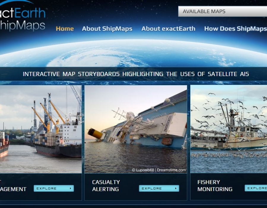 Completamente operativo il rivoluzionario sistema di localizzazione e informazioni marittime in tempo reale di exactEarth