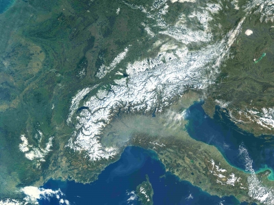 ESA - Immagine della settimana: Le Alpi (03 marzo 2019)