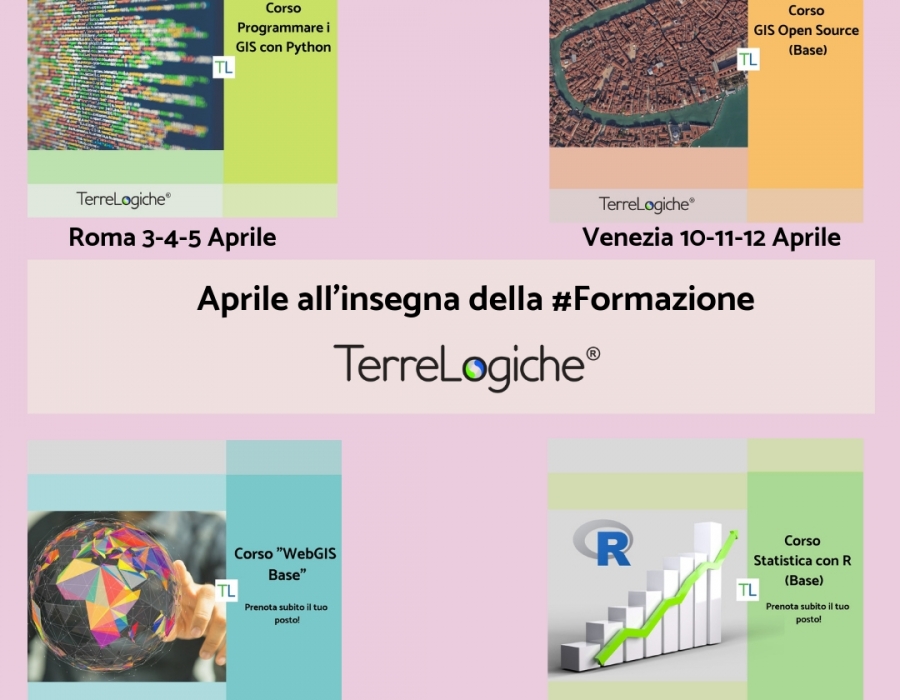 In Primavera entra anche tu nel mondo dei GIS: scopri la proposta formativa di Aprile di TerreLogiche!