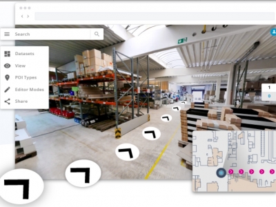 Convertire i point cloud da laser scanner in edifici 3D interattivi e completamente immersivi online