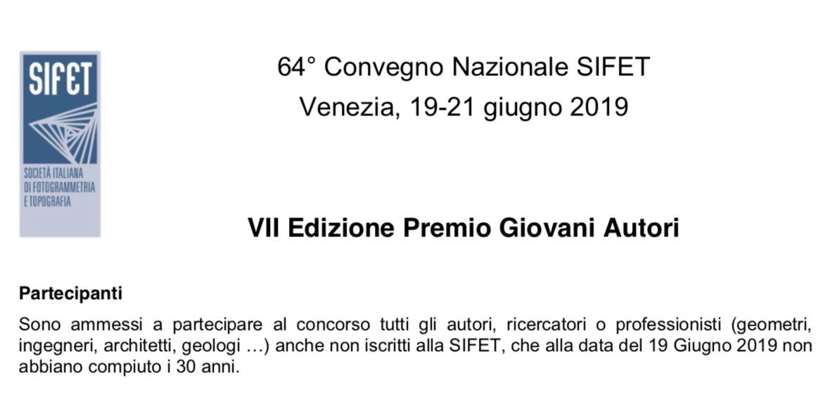 SIFET: Premio Giovani Autori 2019