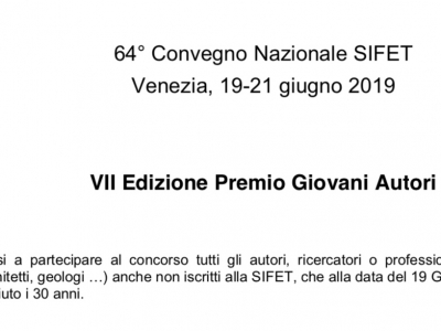 SIFET: Premio Giovani Autori 2019