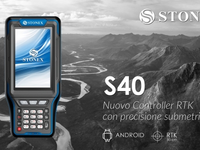 Nuovo Controller RTK Stonex S40: posizionamento fino a 50 centimetri di precisione