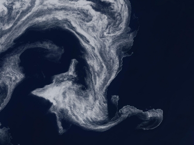 ESA - Immagine della settimana: Vortice di ghiaccio nel Mare di Irminger (08 luglio 2019)