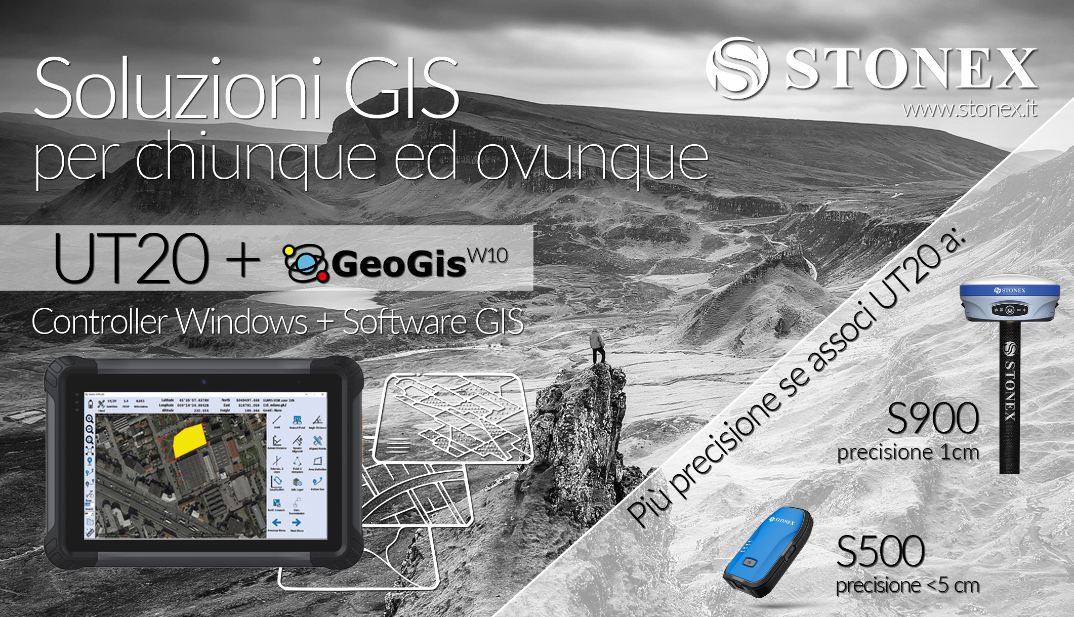 Stonex presenta soluzioni GIS per chiunque e ovunque