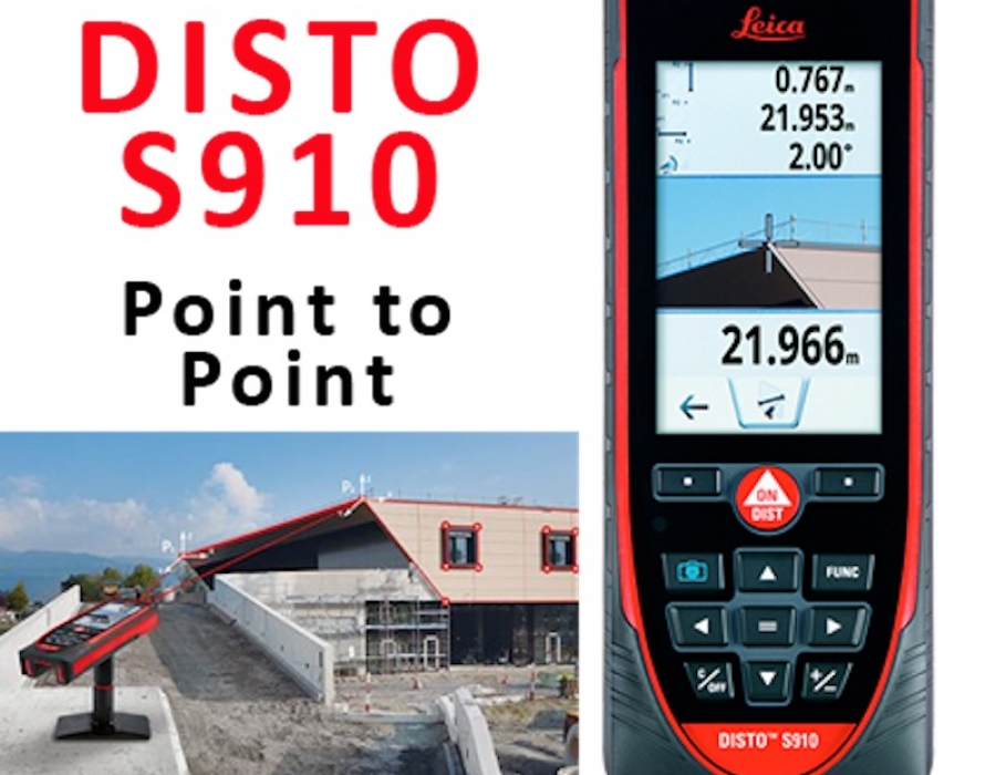 Leica Disto S910 Bluetooth P2P, Smart 4.0 e Wifi - Rilievo P2P - da punto a punto