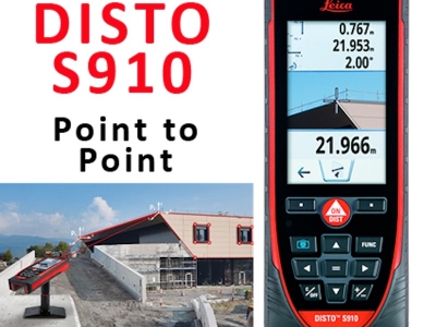 Leica Disto S910 Bluetooth P2P, Smart 4.0 e Wifi - Rilievo P2P - da punto a punto