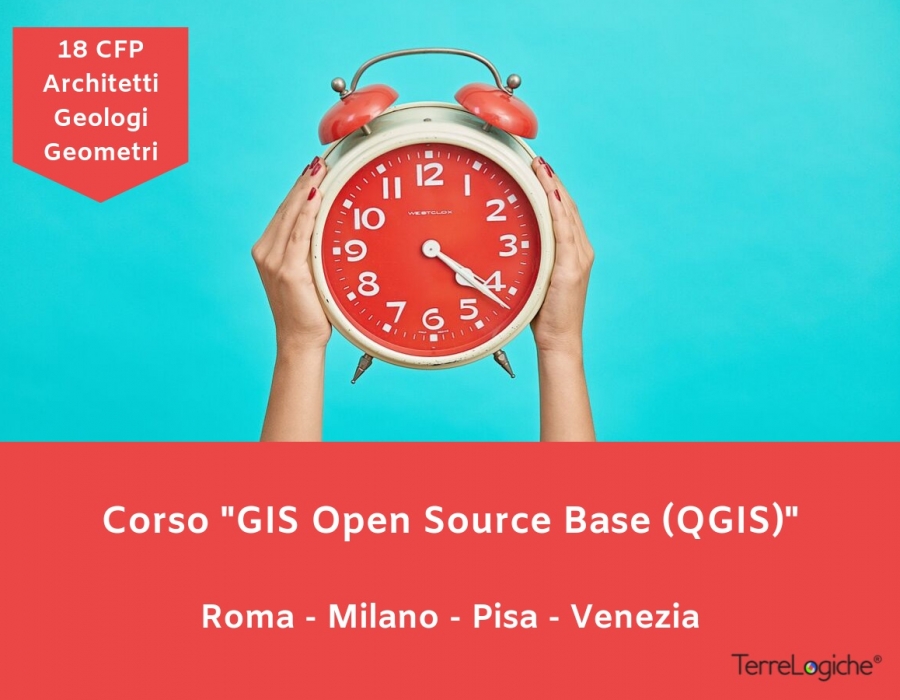 Corsi GIS Open Source Base (QGIS): ultimi posti per la sessione autunnale. Erogazione crediti formativi per professionisti