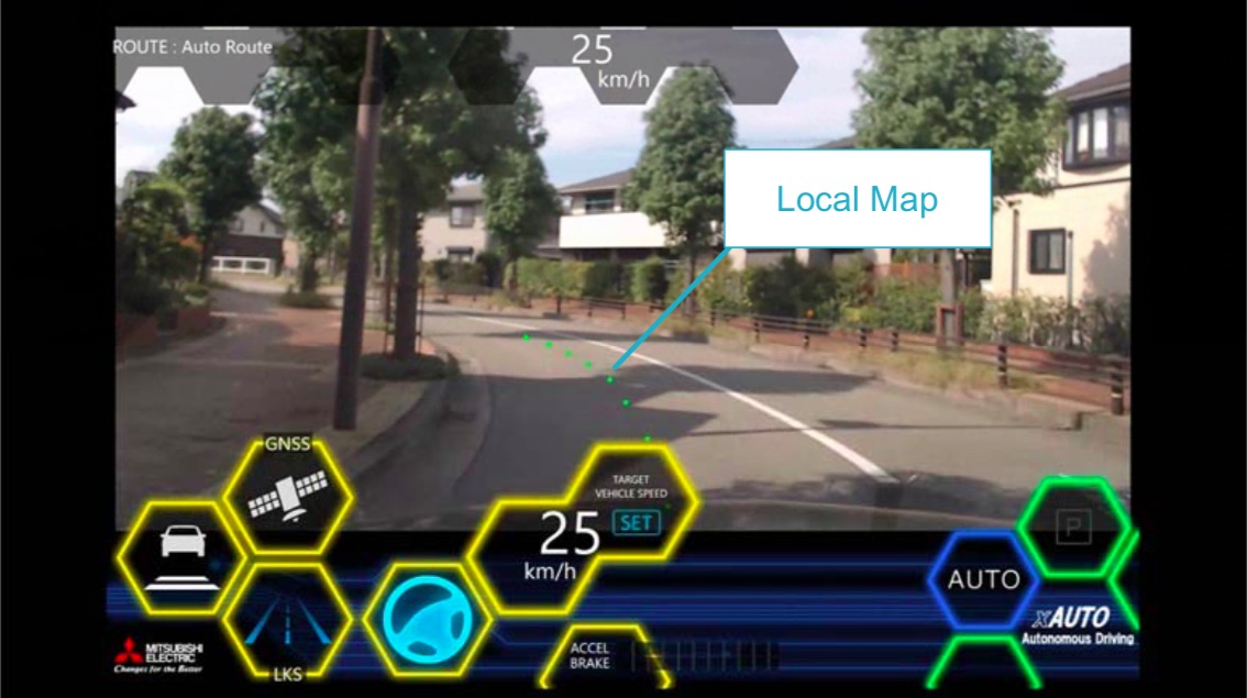 Mitsubishi Electric xAUTO: molte tecnologie geomatiche incorporate nel nuovo veicolo a guida autonoma