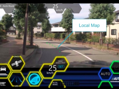 Mitsubishi Electric xAUTO: molte tecnologie geomatiche incorporate nel nuovo veicolo a guida autonoma