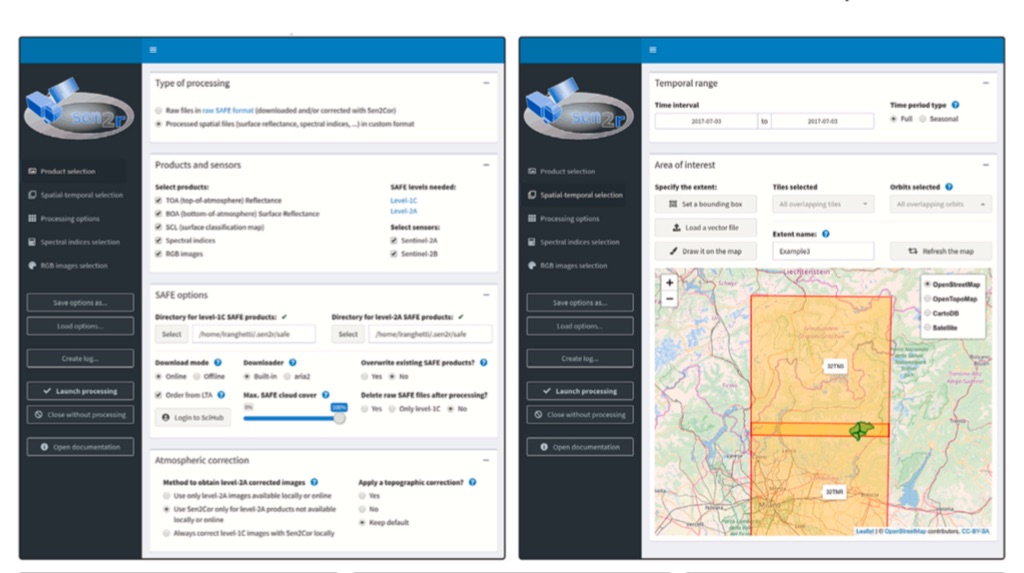Su Computer & Geosciences un articolo sul rilascio di un pacchetto per scaricare dati Sentinel2: sen2r