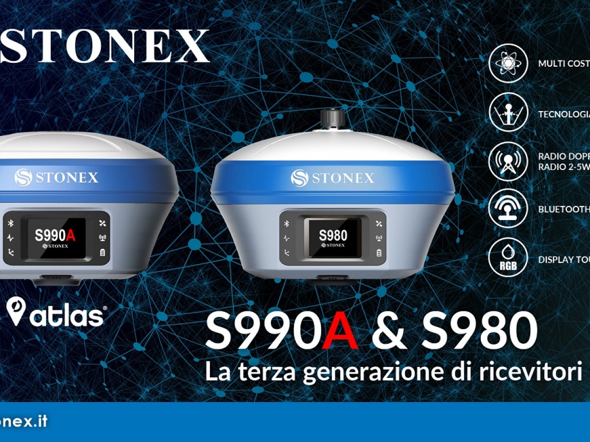 Stonex S990A &amp; S980 – Ricevitori GNSS di terza generazione