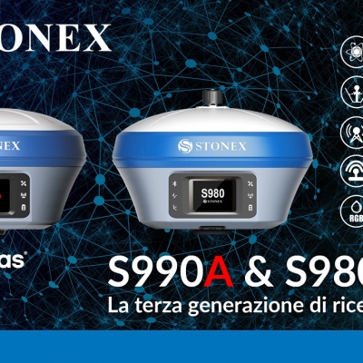 Stonex S990A & S980 – Ricevitori GNSS di terza generazione