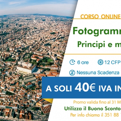 Corso di Fotogrammetria: principi e fondamenti. Promozione GEOmedia