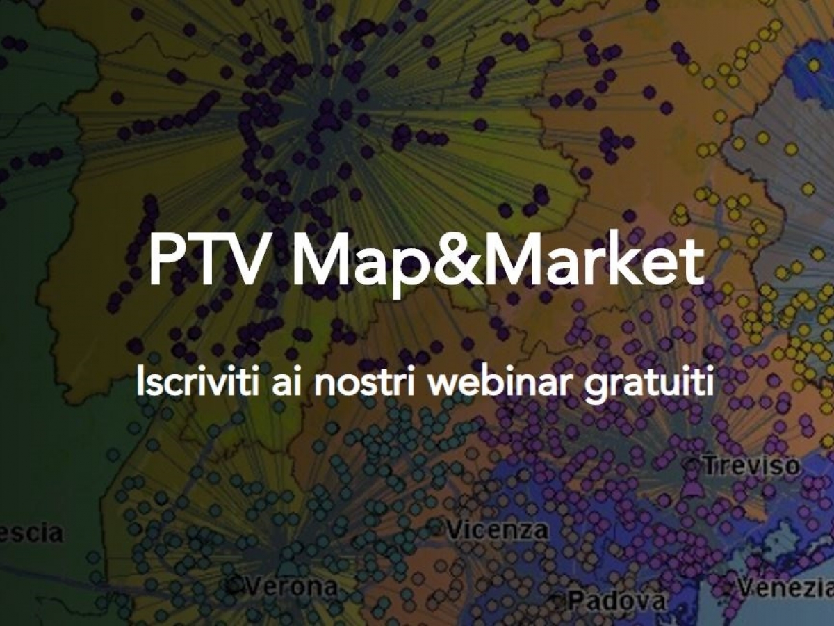 Webinar PTV Group dedicati all'ottimizzazione del territorio e Geomarketing