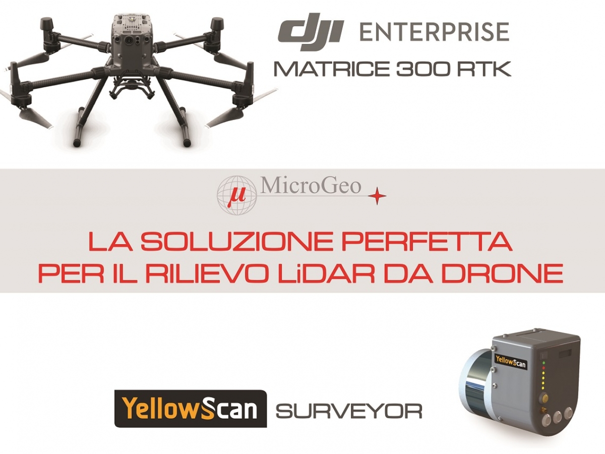 Matrice 300 RTK: Soluzione Microgeo per il rilievo LiDAR