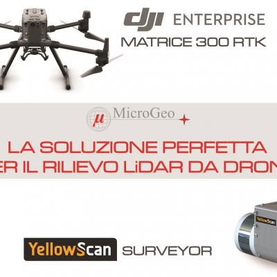 Matrice 300 RTK: Soluzione Microgeo per il rilievo LiDAR