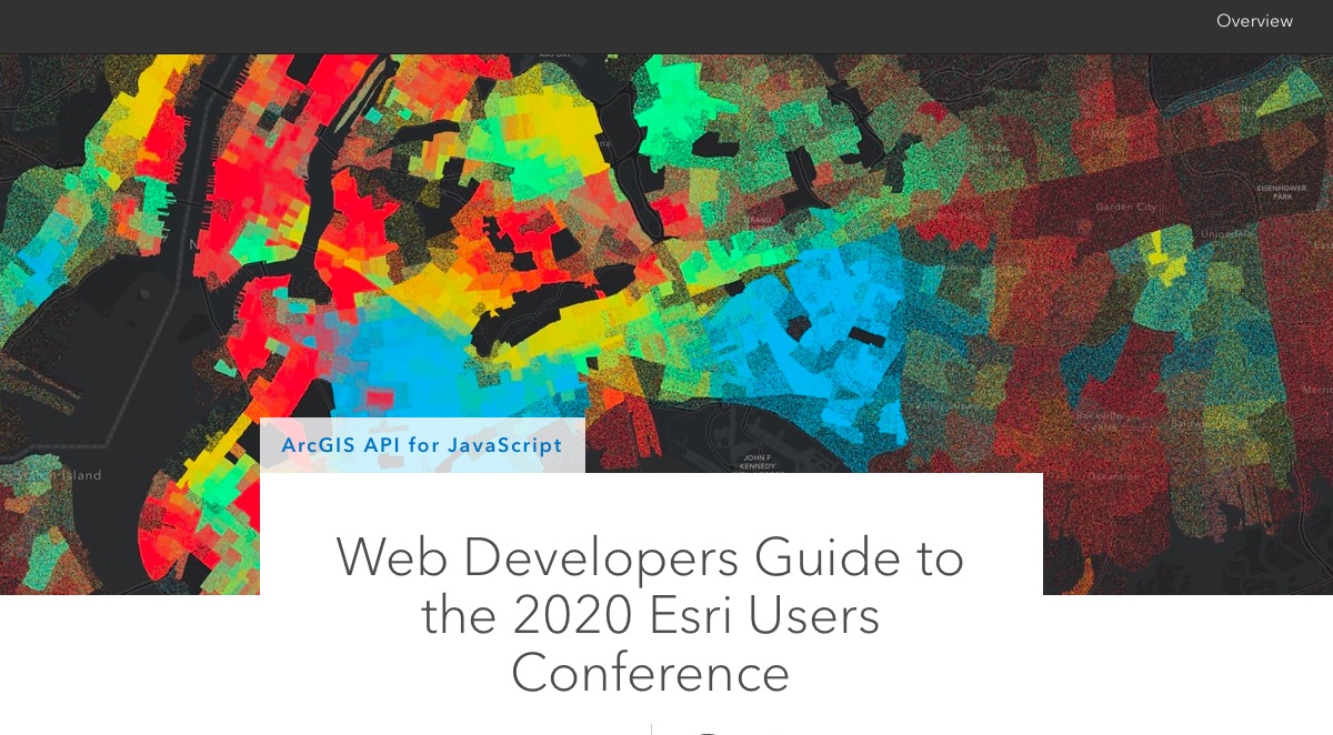 Sessioni per Web Developers nella Esri User Conference virtuale