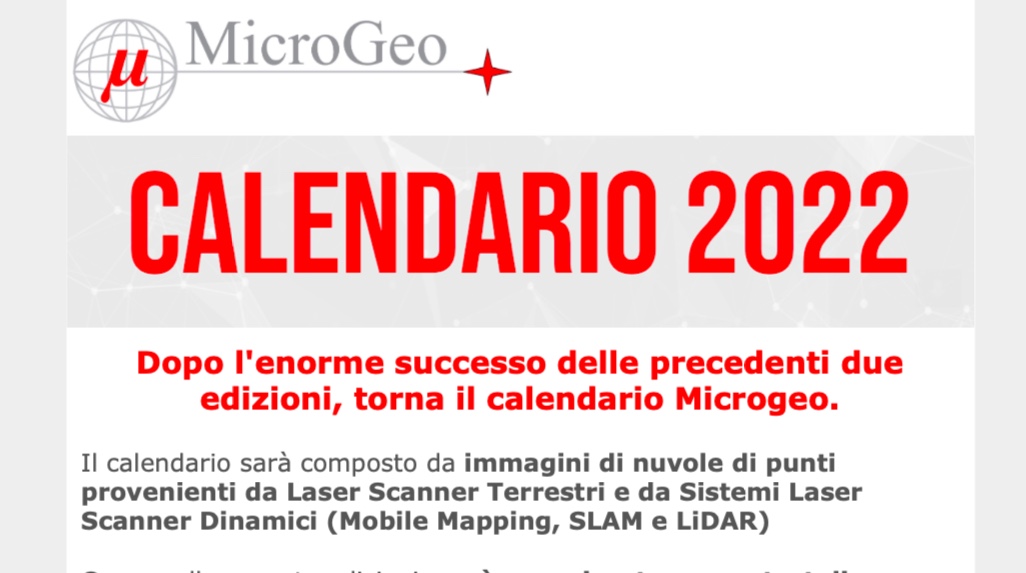    Dopo l'enorme successo delle precedenti due edizioni, torna il calendario Microgeo