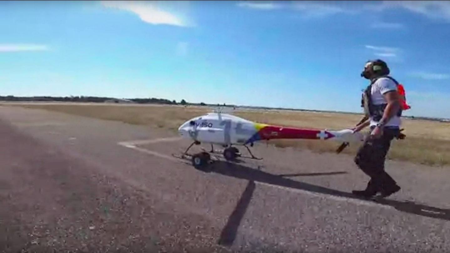 Safe integration of Drones in controlled airspace performed by satellite procedures