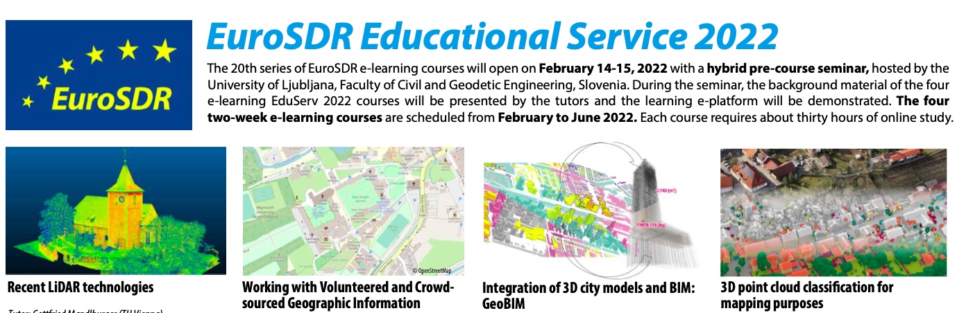 EuroSDR Educational Service 2022