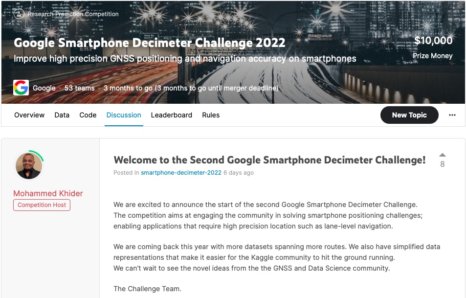 Google Smartphone Decimeter Challenge