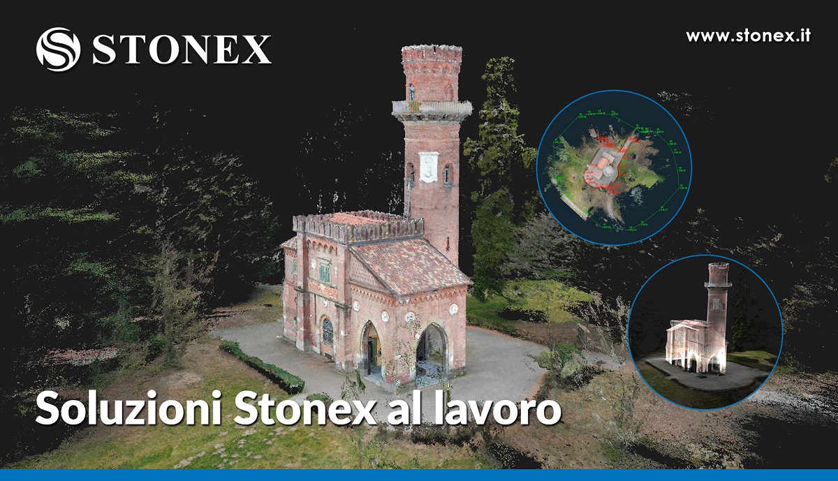 Soluzioni Stonex per il rilievo della Torretta Viscontea all’interno del Parco di Monza