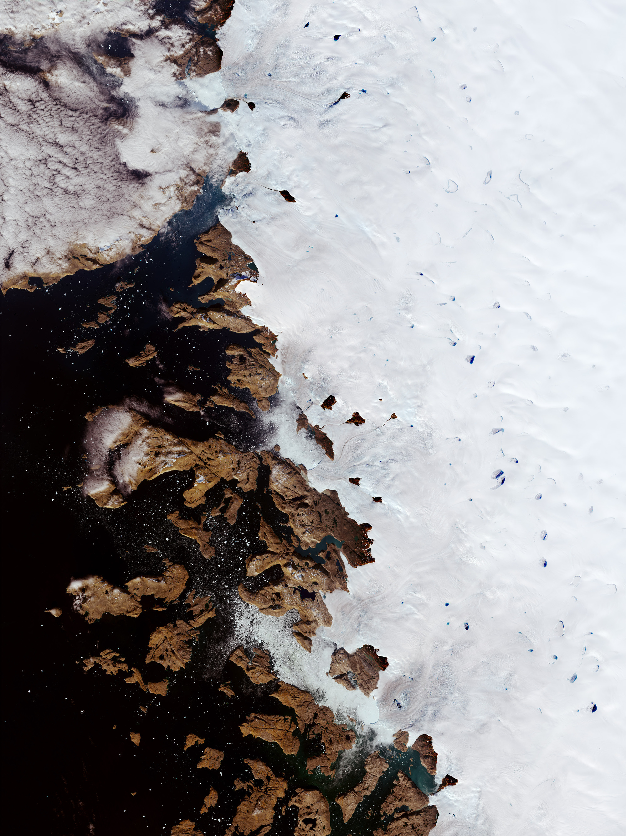 ESA - Immagine della settimana:  Stagni di fusione in Groenlandia Occidentale (02 ottobre 2022)