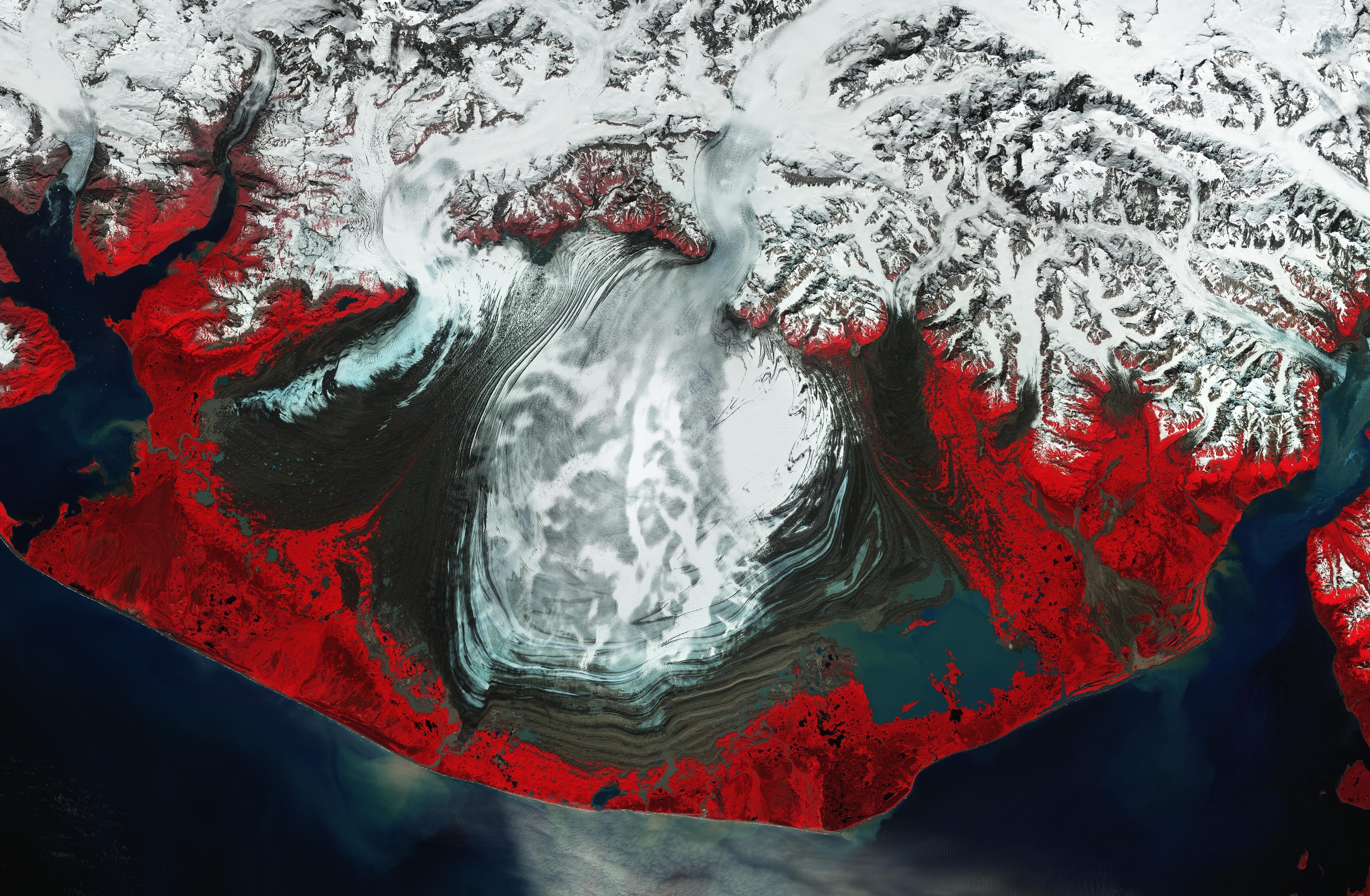 ESA - Immagine della settimana:  Morene di Malaspina (04 dicembre 2022)