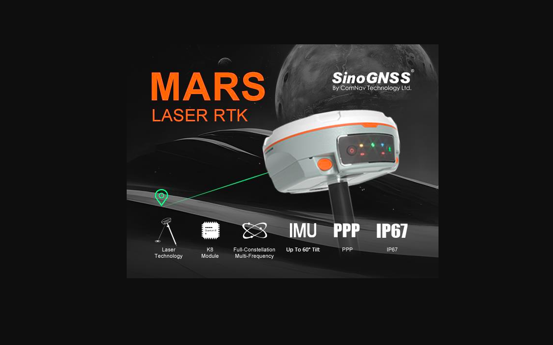 Il ricevitore GNSS Mars Laser RTK