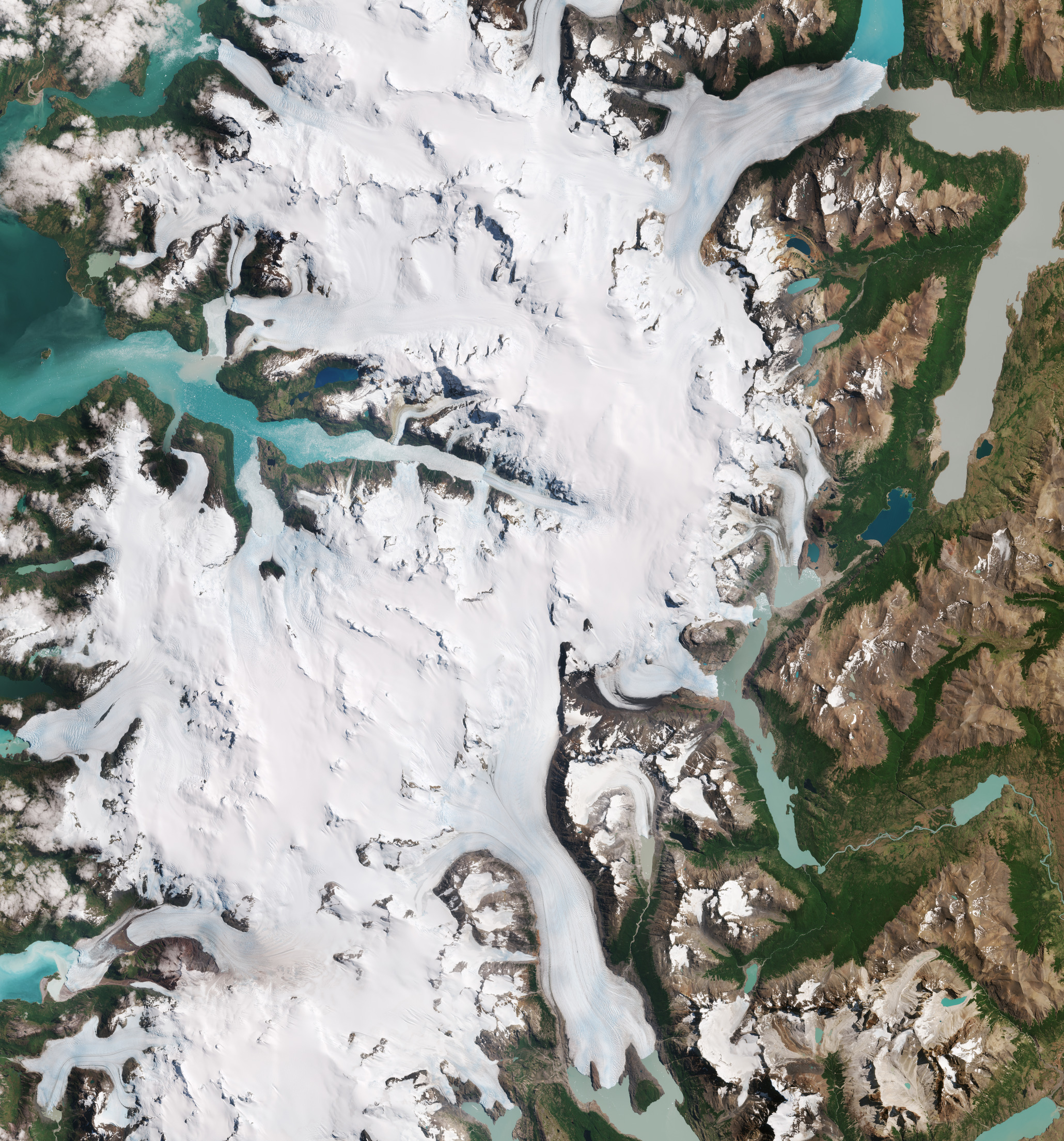 ESA - Immagine della settimana:  Campo di ghiaccio della Patagonia meridionale (01 ottobre 2023)