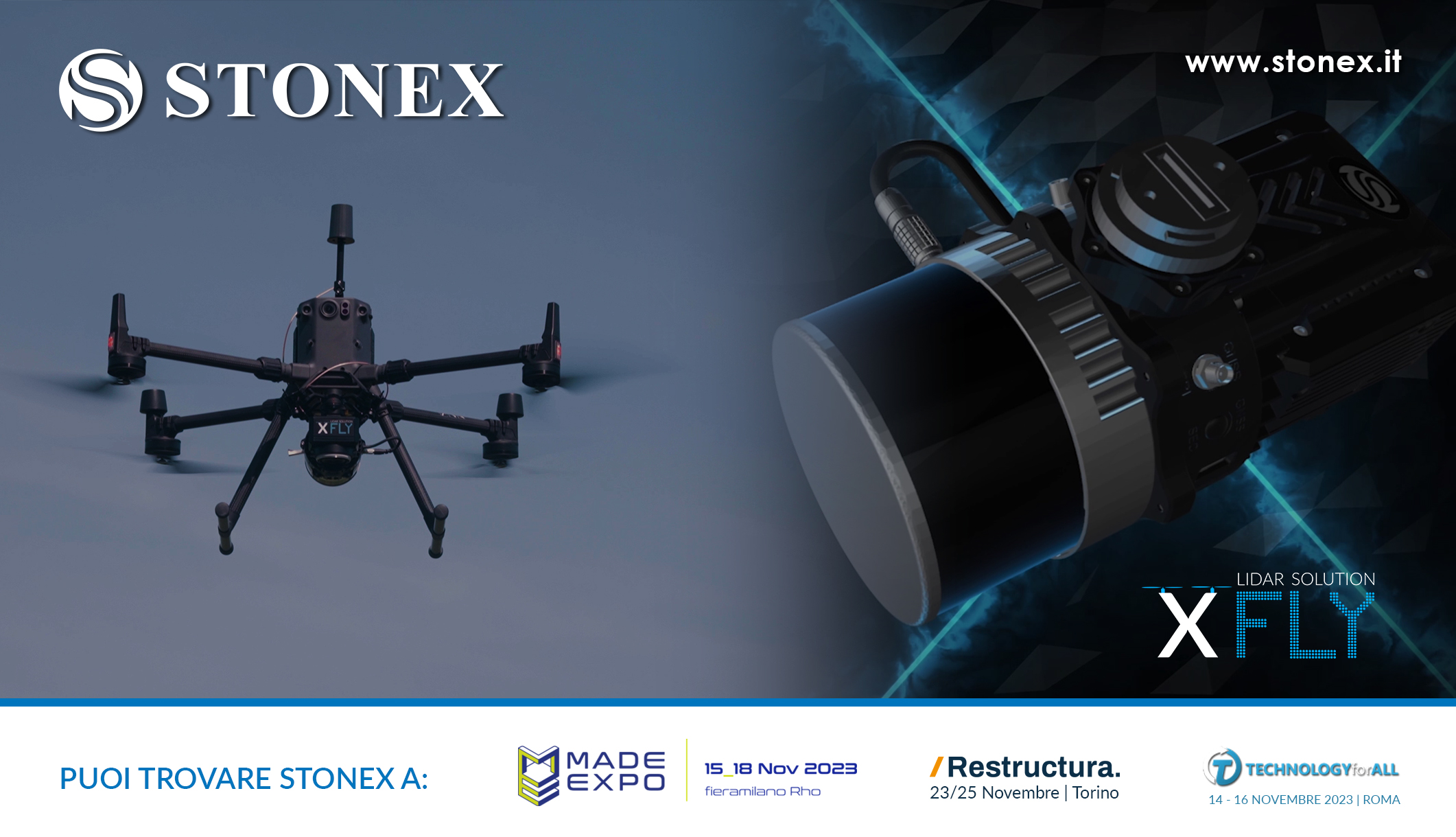Stonex XFLY – Soluzione Lidar precisa e affidabile
