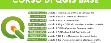 Sono aperte le iscrizioni alla nuova edizione dei corsi Qgis tenuti da Gter!