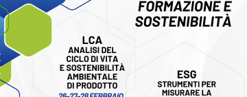 Due nuovi appuntamenti formativi su LCA ed ESG per affrontare le sfide della sostenibilità