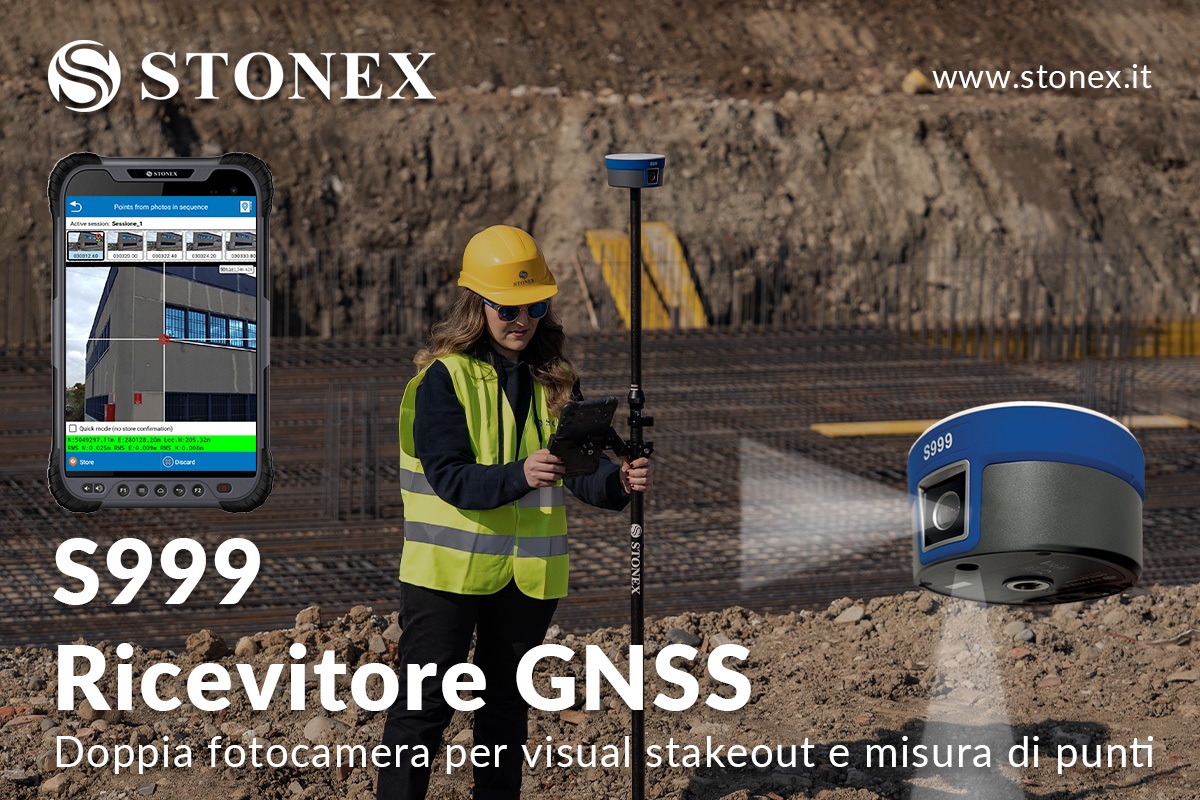 Stonex S999: Il Ricevitore GNSS con doppia fotocamera per rilievi precisi e veloci