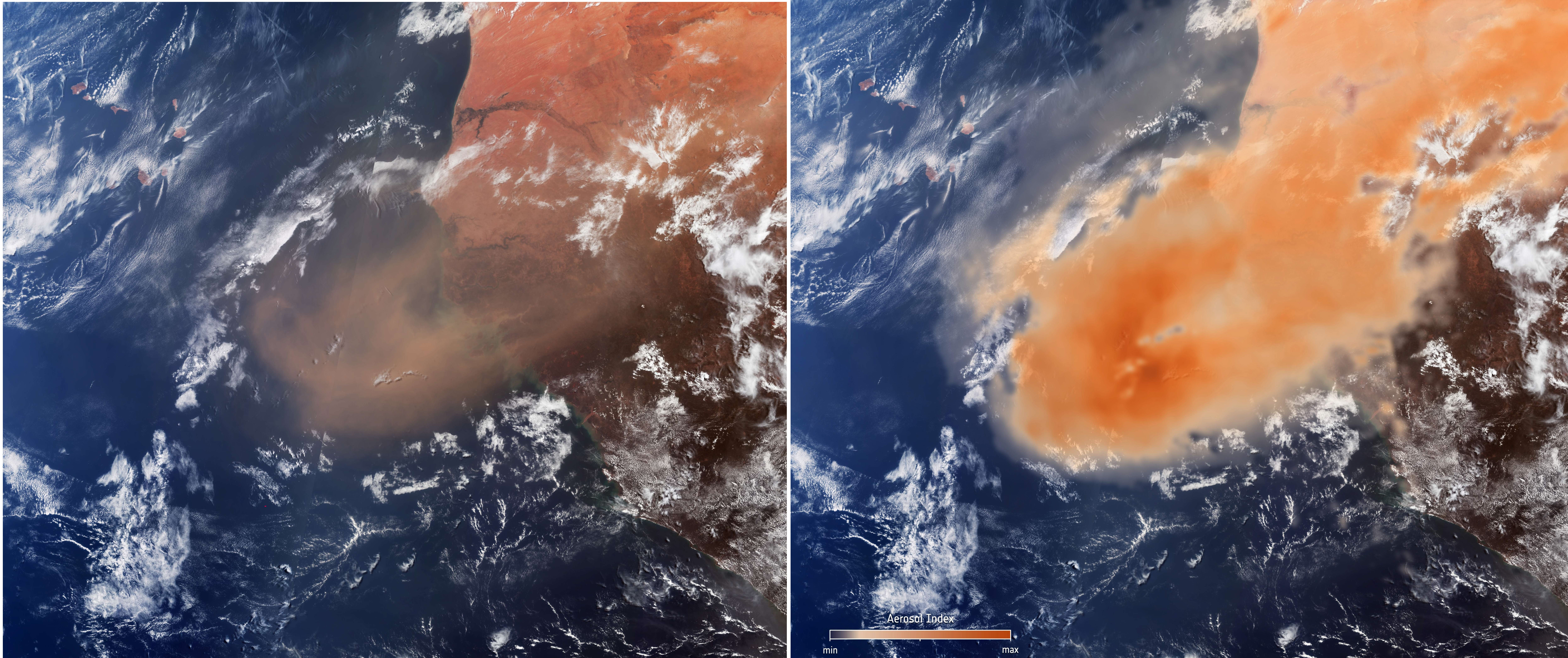 ESA - Immagine della settimana: Pennacchio di polvere sahariana (08 giugno 2025)