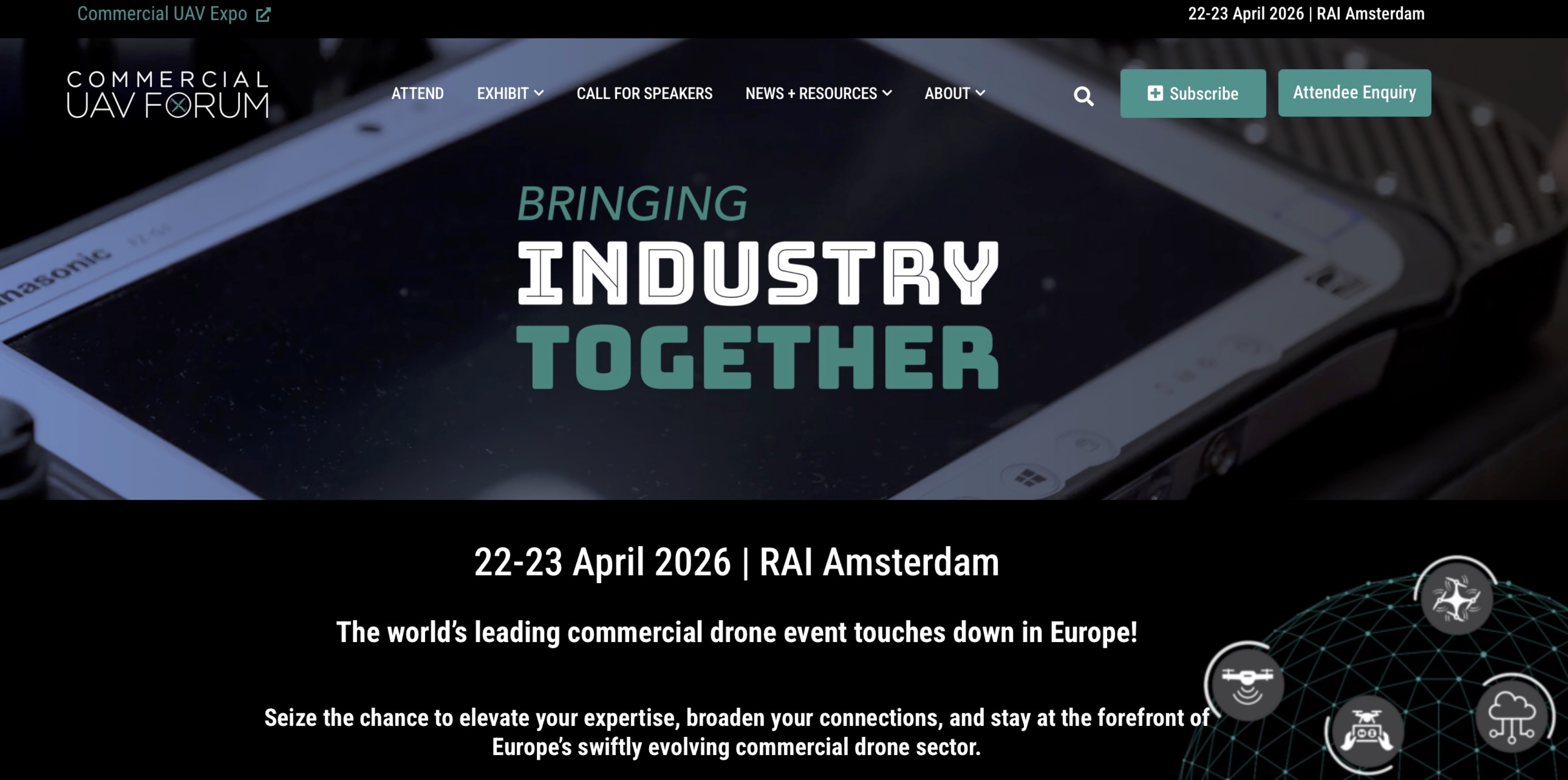 22 - 23 April 2026 Amsterdam (The Netherlands) - Commercial UAV Forum