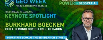 Presentation on precision and intelligence to explore the next era of geospatial innovation at Geo Week 2026 