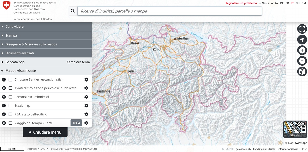 Il Geoportale della Svizzera