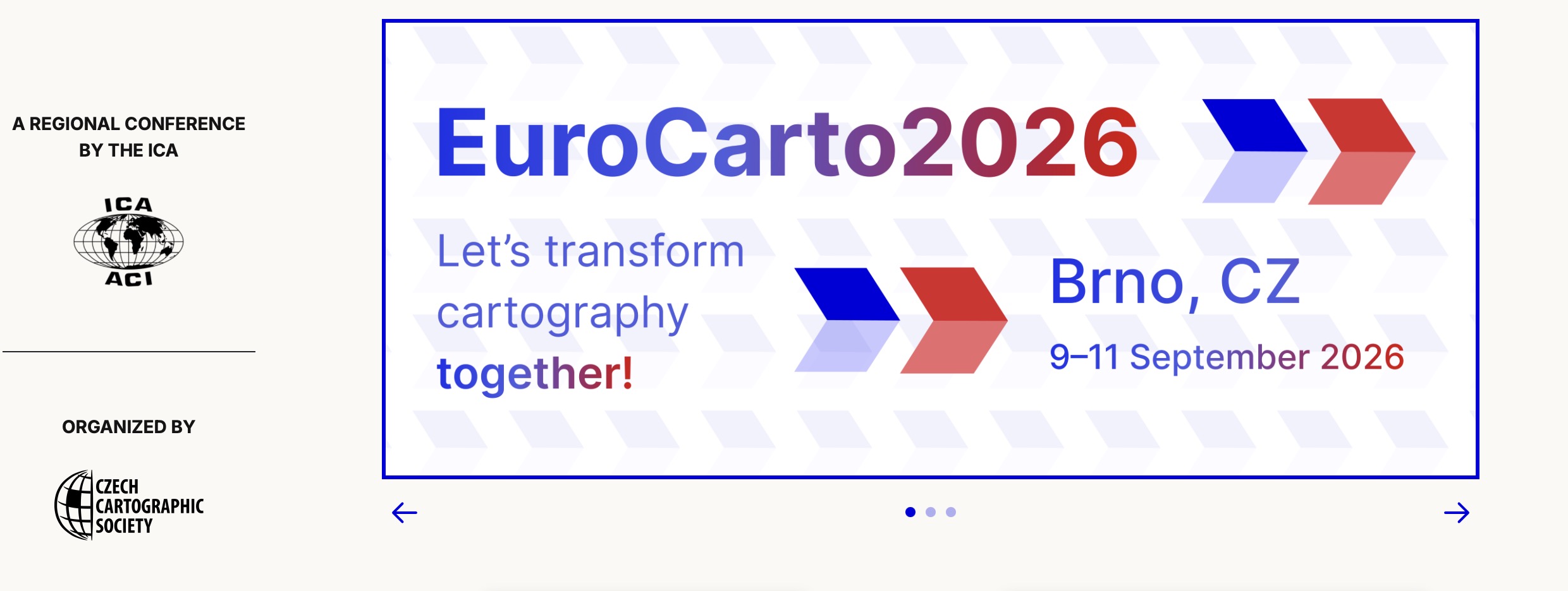 9 - 11 September 2026, Brno (CZ) - EUROCARTO 2026 