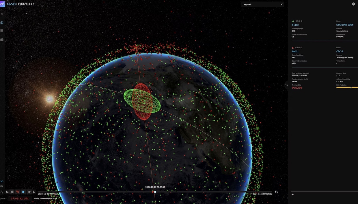 Dashboard digitale per il monitoraggio dei satelliti e del traffico orbitale con dati in tempo reale