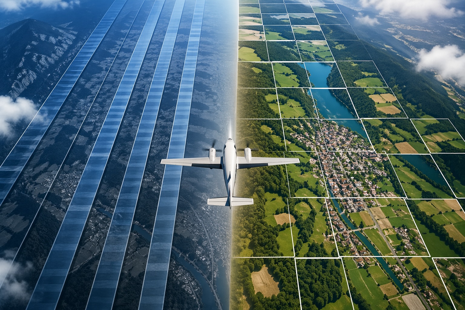 Transizione dalla tecnologia pushbroom alle camere fotogrammetriche frame nel rilievo aereo