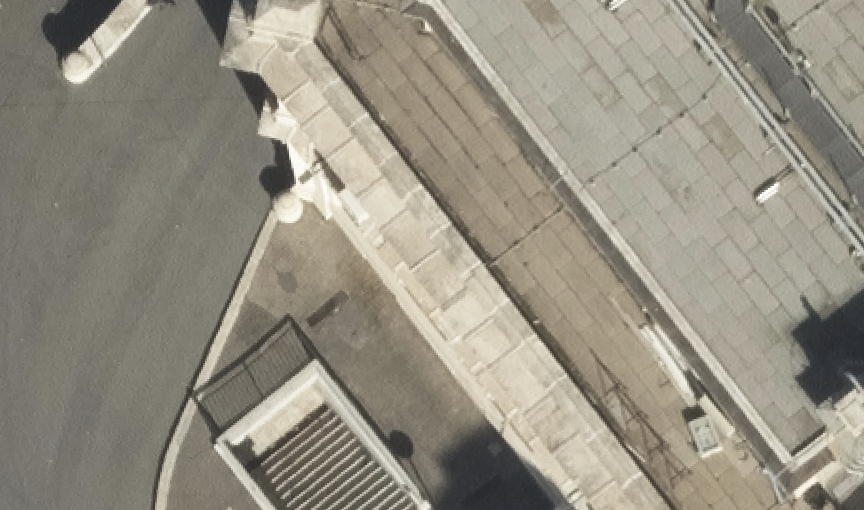 Mappa urbana di Roma con riquadri di fotogrammi aerei ad alta risoluzione del Progetto GeoRoma consultabili tramite Aerofototeca di Roma Capitale.