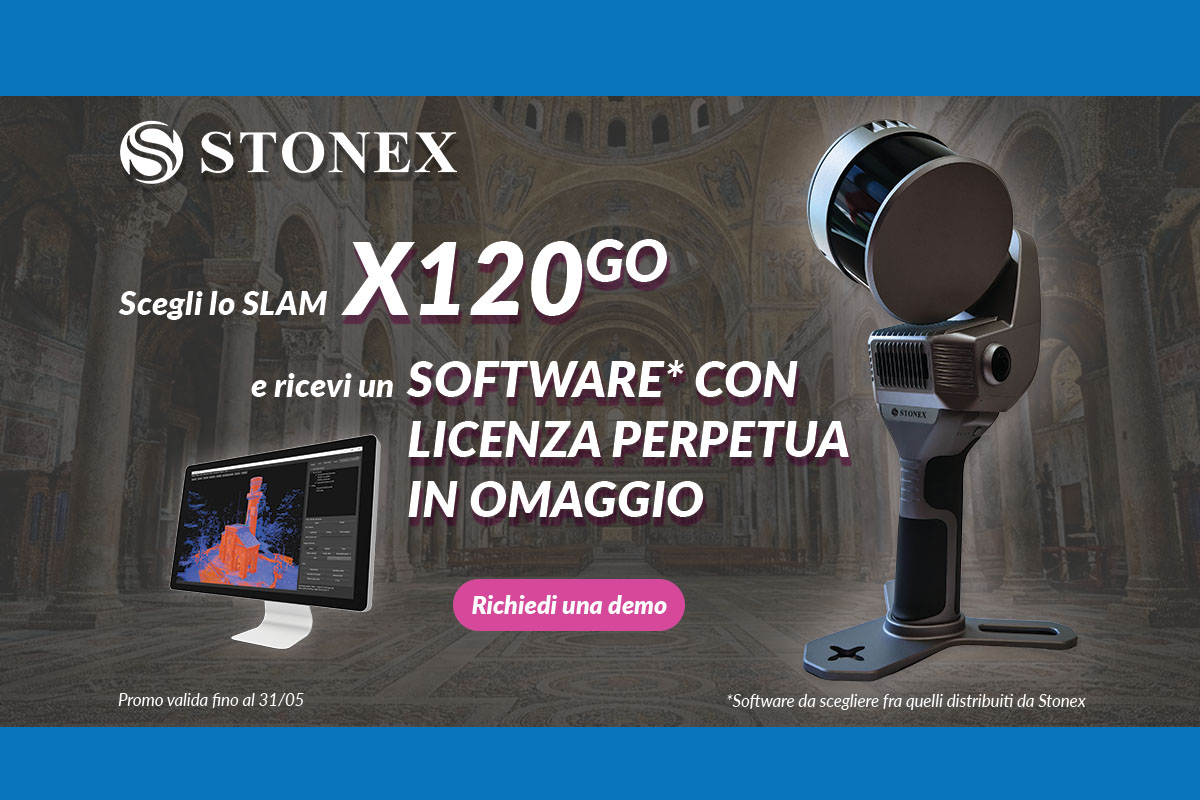 Stonex SLAM X120GO: licenza perpetua gratuita con l’acquisto entro il 31 maggio