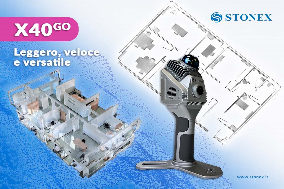 STONEX X40GO: il rilievo SLAM che accelera la produttività dello studio tecnico