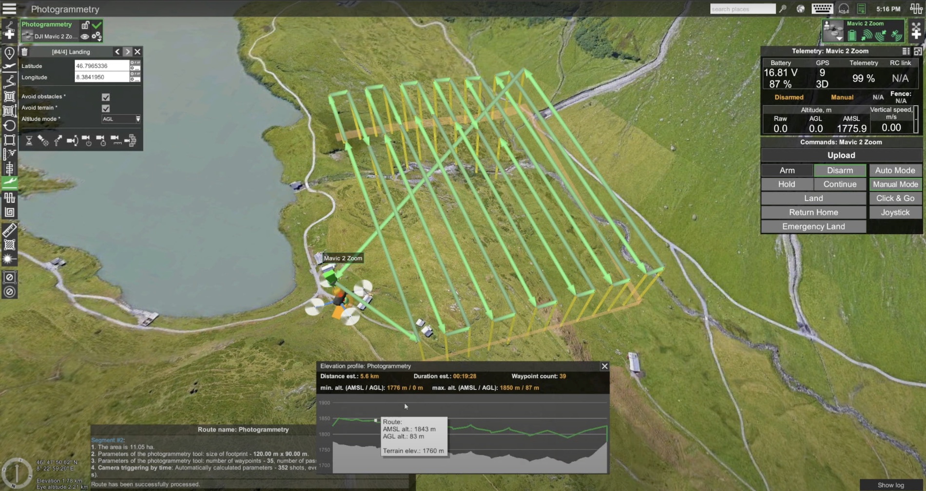 Piano di volo per fotogrammetria UAV integrato in ambiente GIS 