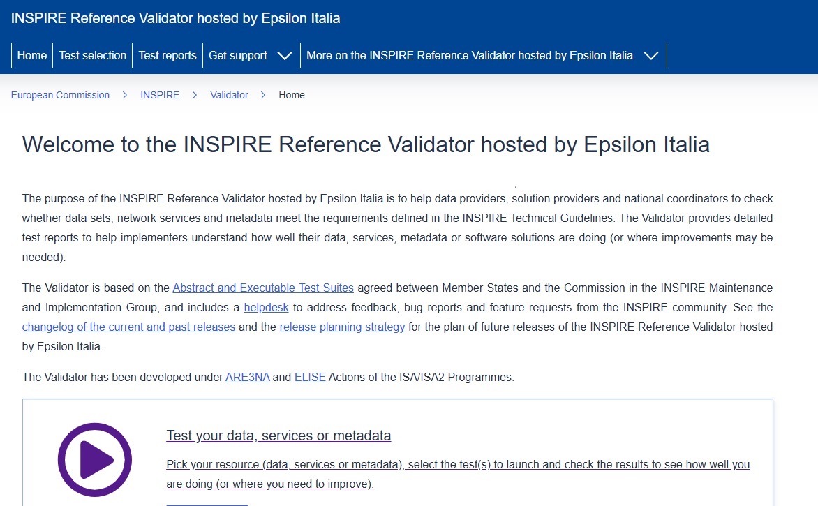 INSPIRE Reference Validator: Epsilon Italia scende in campo a supporto della comunità geospaziale