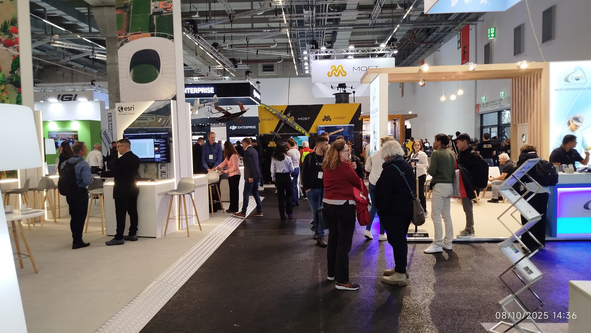Visitors and exhibitors at INTERGEO 2025 in Frankfurt