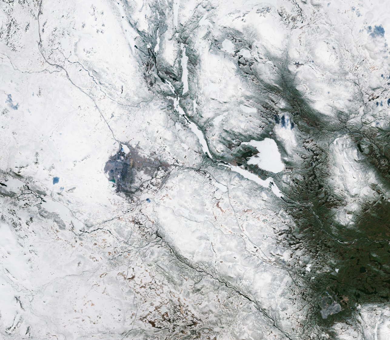 La città di Kiruna (Svezia)